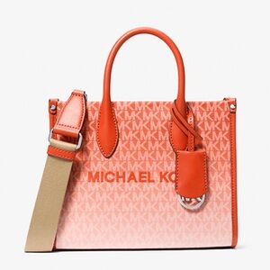 Michael Kors Mirella Small Ombré Signature Logo Crossbody XBODY Shopper Bag
NWt